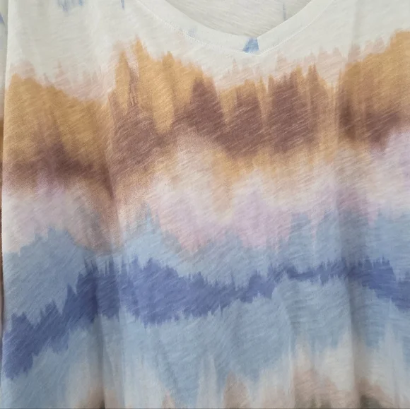 Sonoma Women's Tie-Dye V-Neck Top - Picture 3 of 4